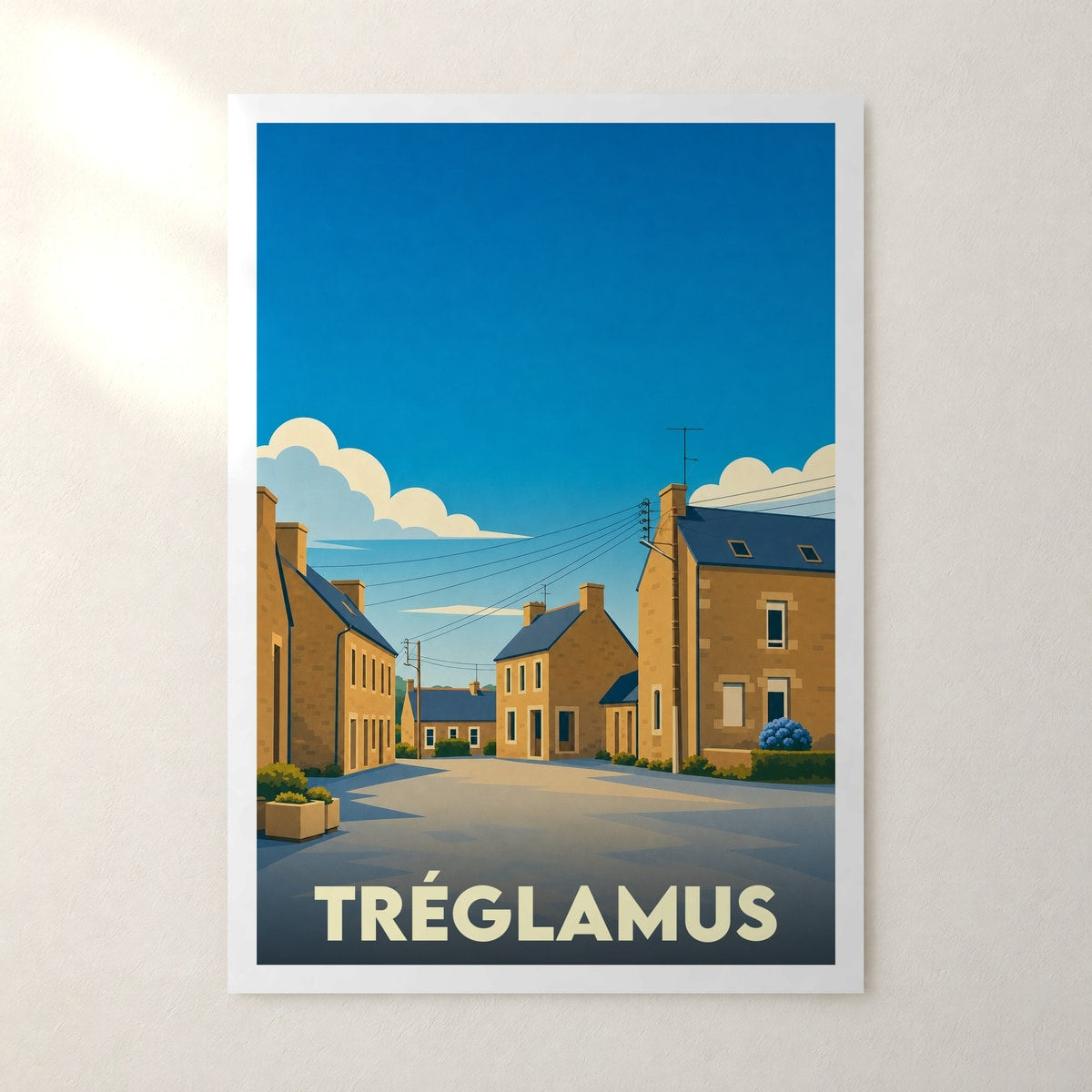 Affiche Tréglamus – sans cadre, accrochée au mur