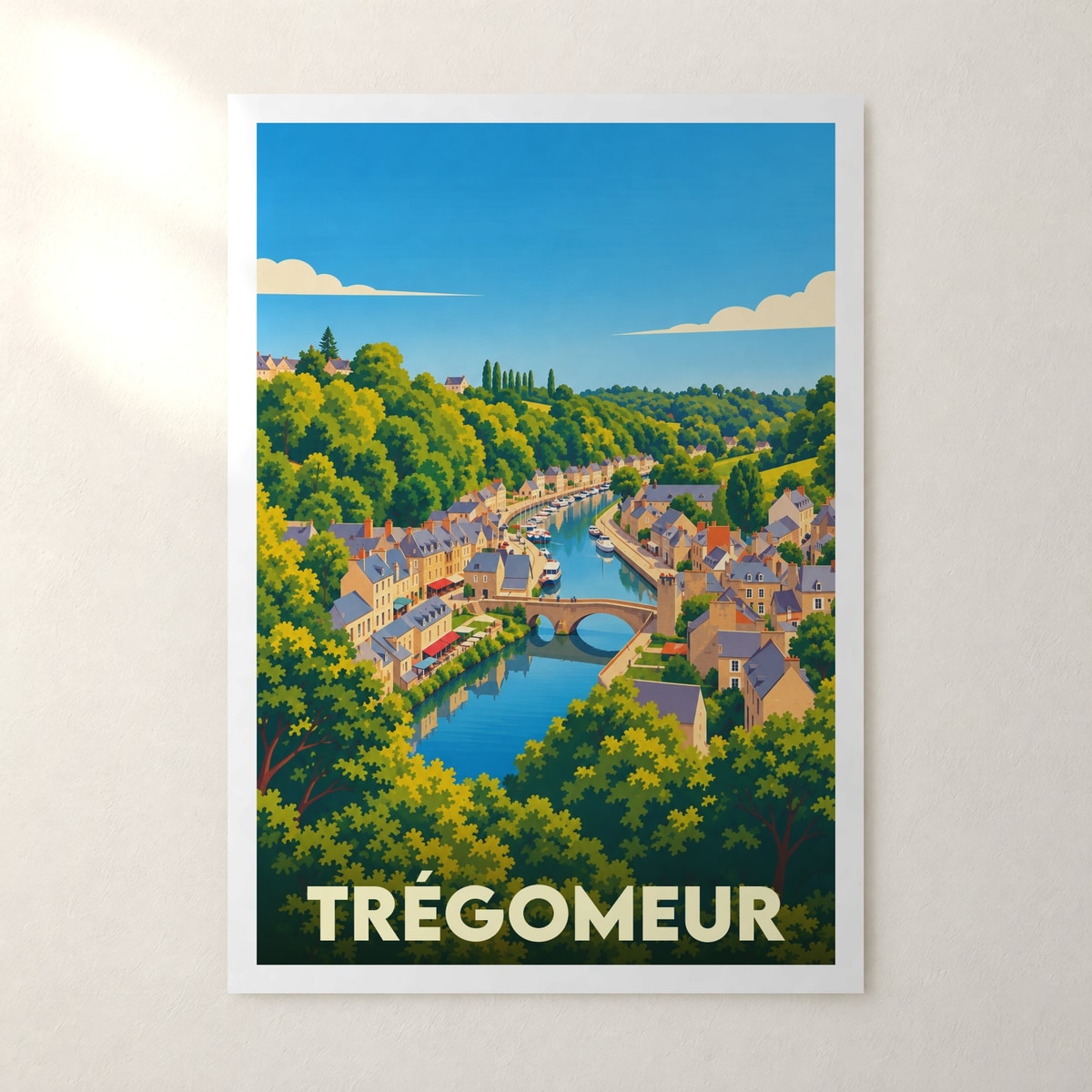 Affiche Trégomeur – sans cadre, accrochée au mur