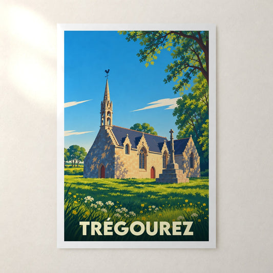 Affiche Trégourez – sans cadre, accrochée au mur