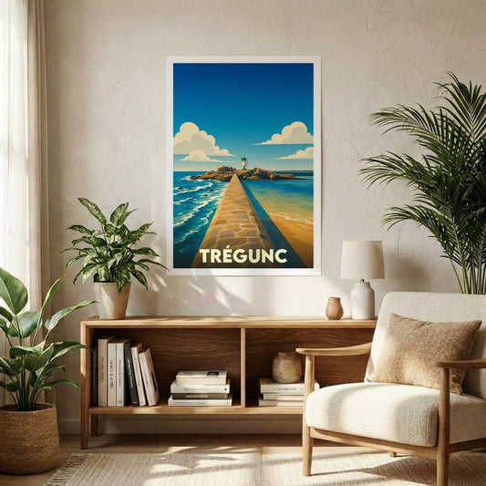 Affiche A1 (59,4 x 84,1 cm) Sans cadre souvenir de Trégunc