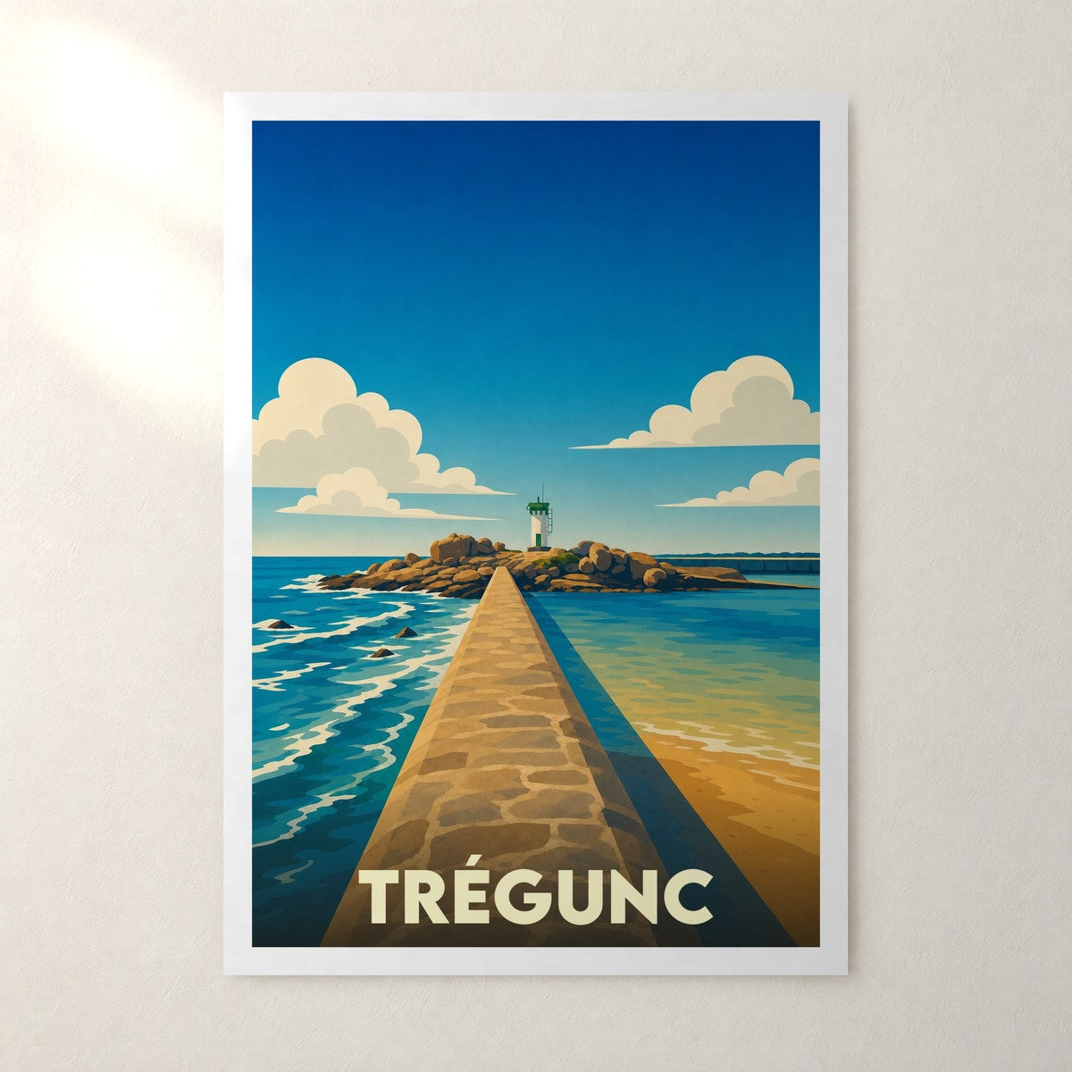 Affiche Trégunc – sans cadre, accrochée au mur