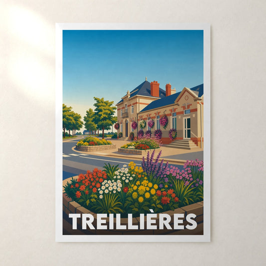 Affiche Treillières – sans cadre, accrochée au mur