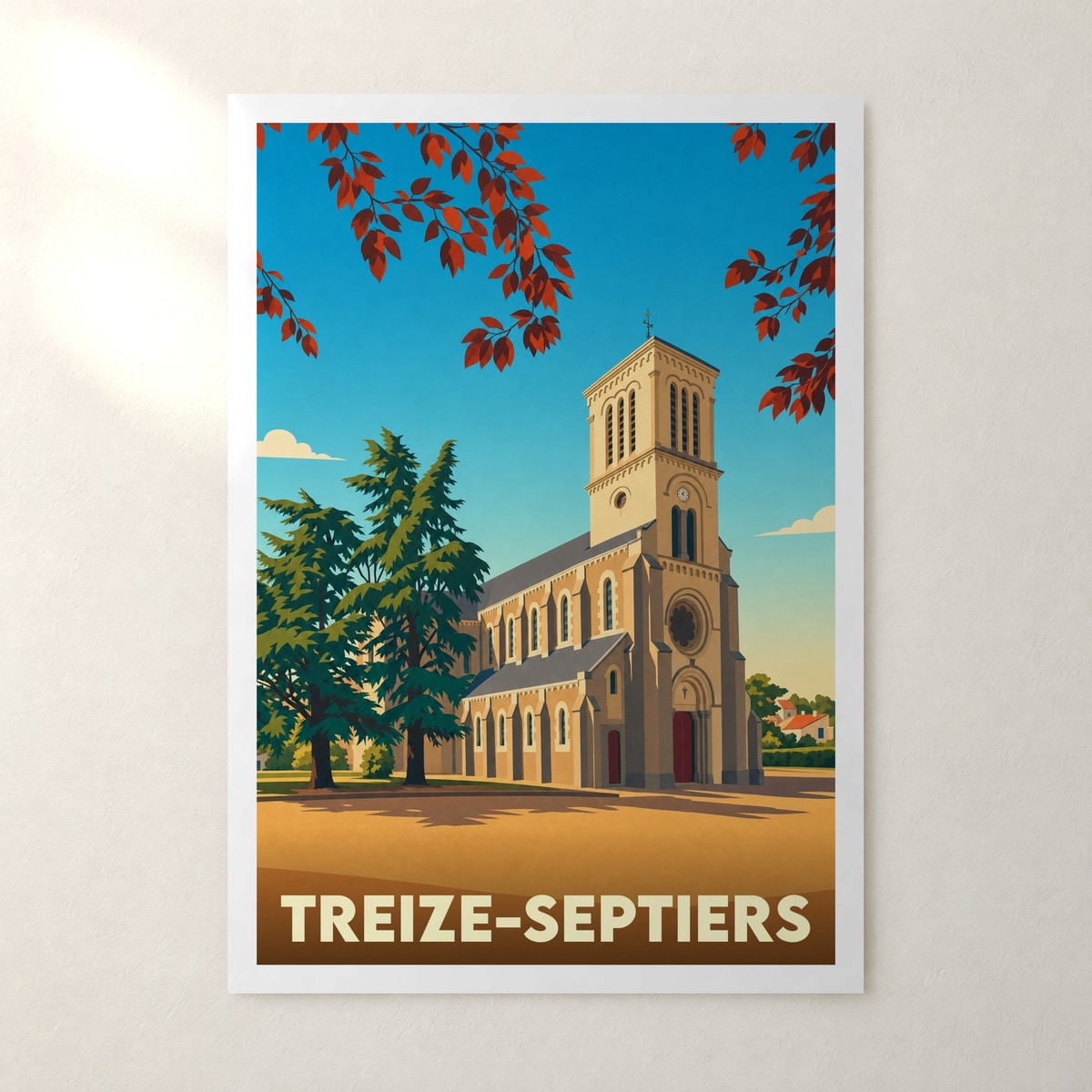 Affiche Treize-Septiers – sans cadre, accrochée au mur