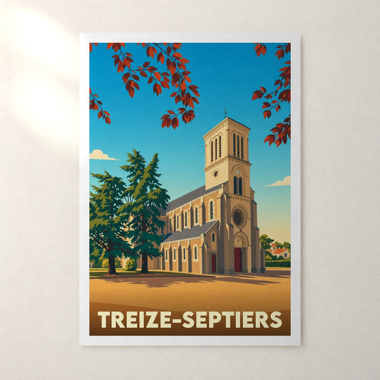 Affiche Treize-Septiers – sans cadre, accrochée au mur
