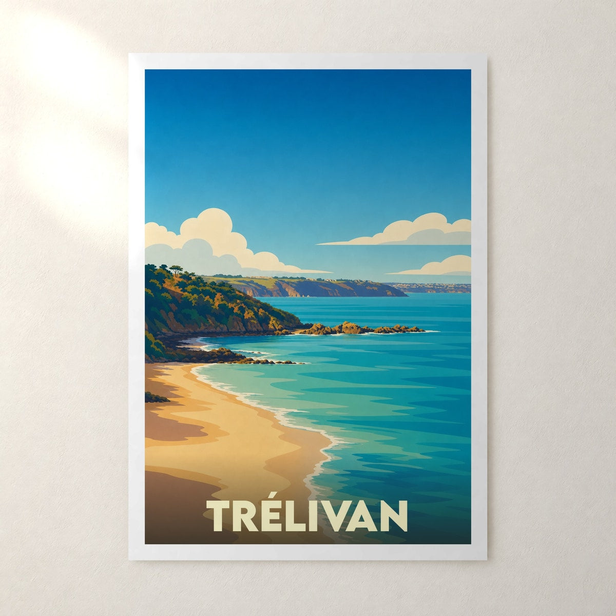Affiche Trélivan – sans cadre, accrochée au mur