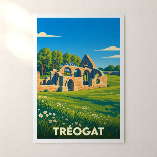 Affiche Tréogat – sans cadre, accrochée au mur