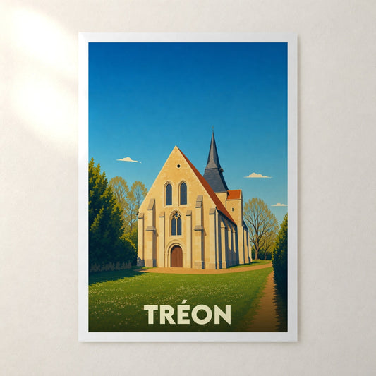 Affiche Tréon – sans cadre, accrochée au mur