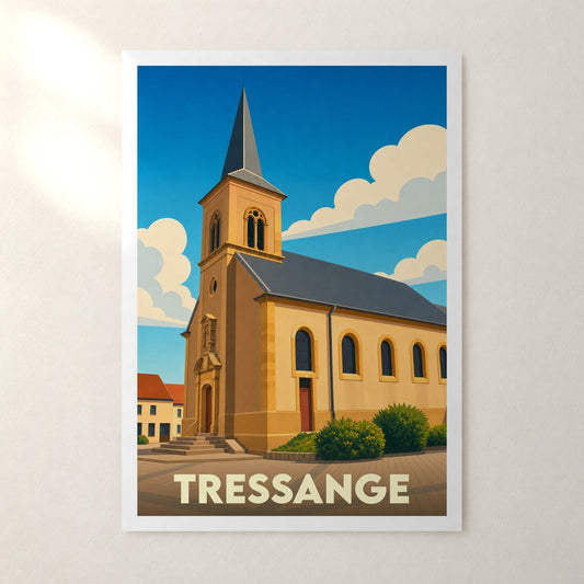Affiche Tressange – sans cadre, accrochée au mur