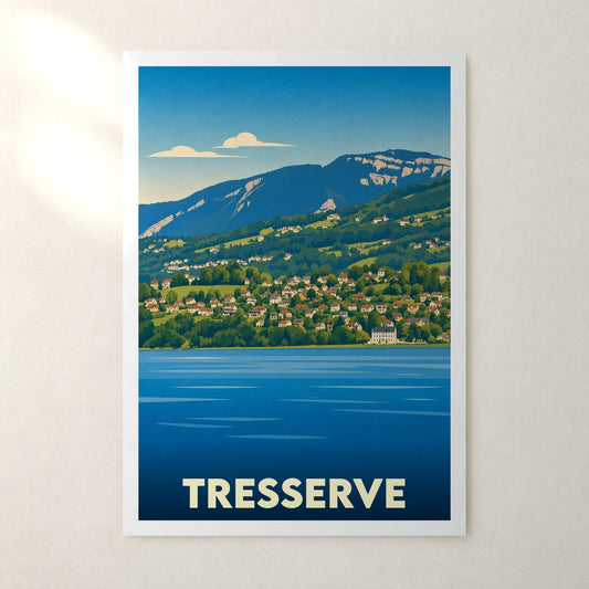 Affiche Tresserve – sans cadre, accrochée au mur
