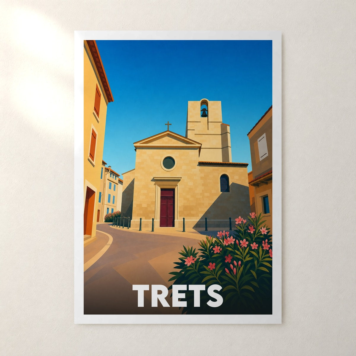 Affiche Trets – sans cadre, accrochée au mur