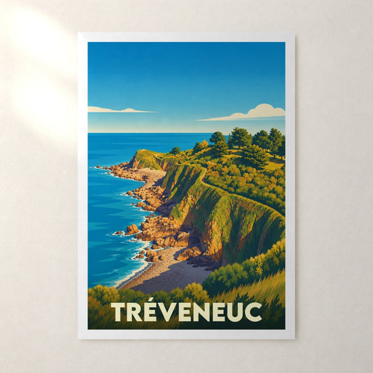 Affiche Tréveneuc – sans cadre, accrochée au mur