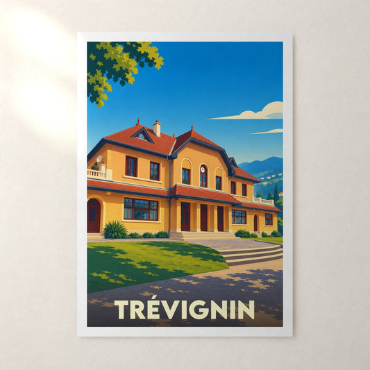 Affiche Trévignin – sans cadre, accrochée au mur