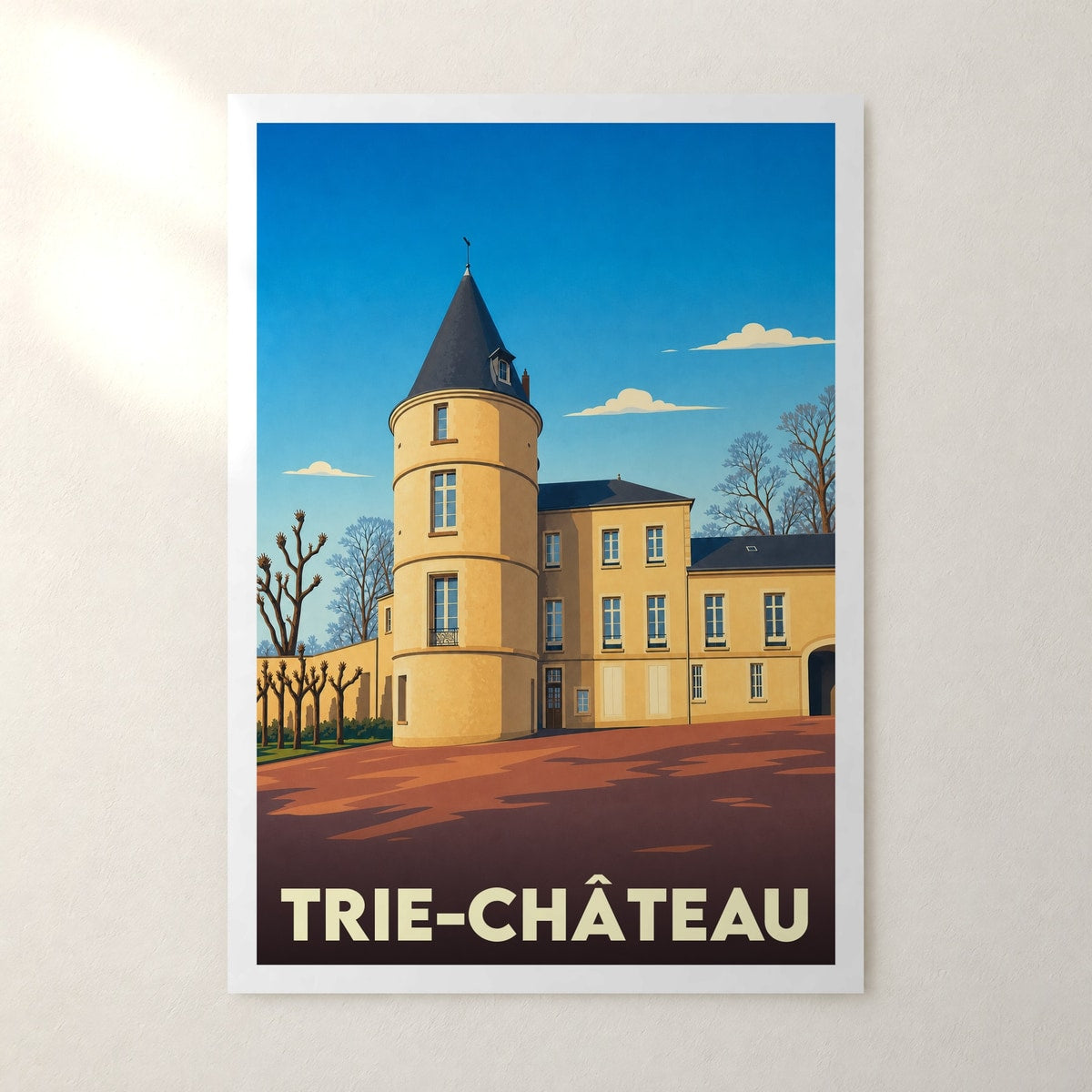 Affiche Trie-Château – sans cadre, accrochée au mur