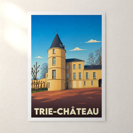 Affiche Trie-Château – sans cadre, accrochée au mur