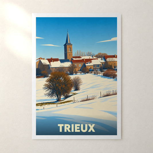 Affiche Trieux – sans cadre, accrochée au mur