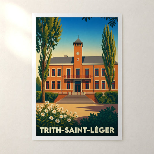 Affiche Trith-Saint-Léger – sans cadre, accrochée au mur