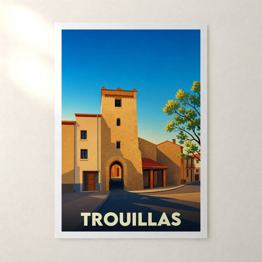 Affiche Trouillas – sans cadre, accrochée au mur