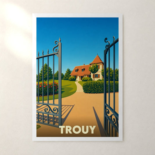 Affiche Trouy – sans cadre, accrochée au mur