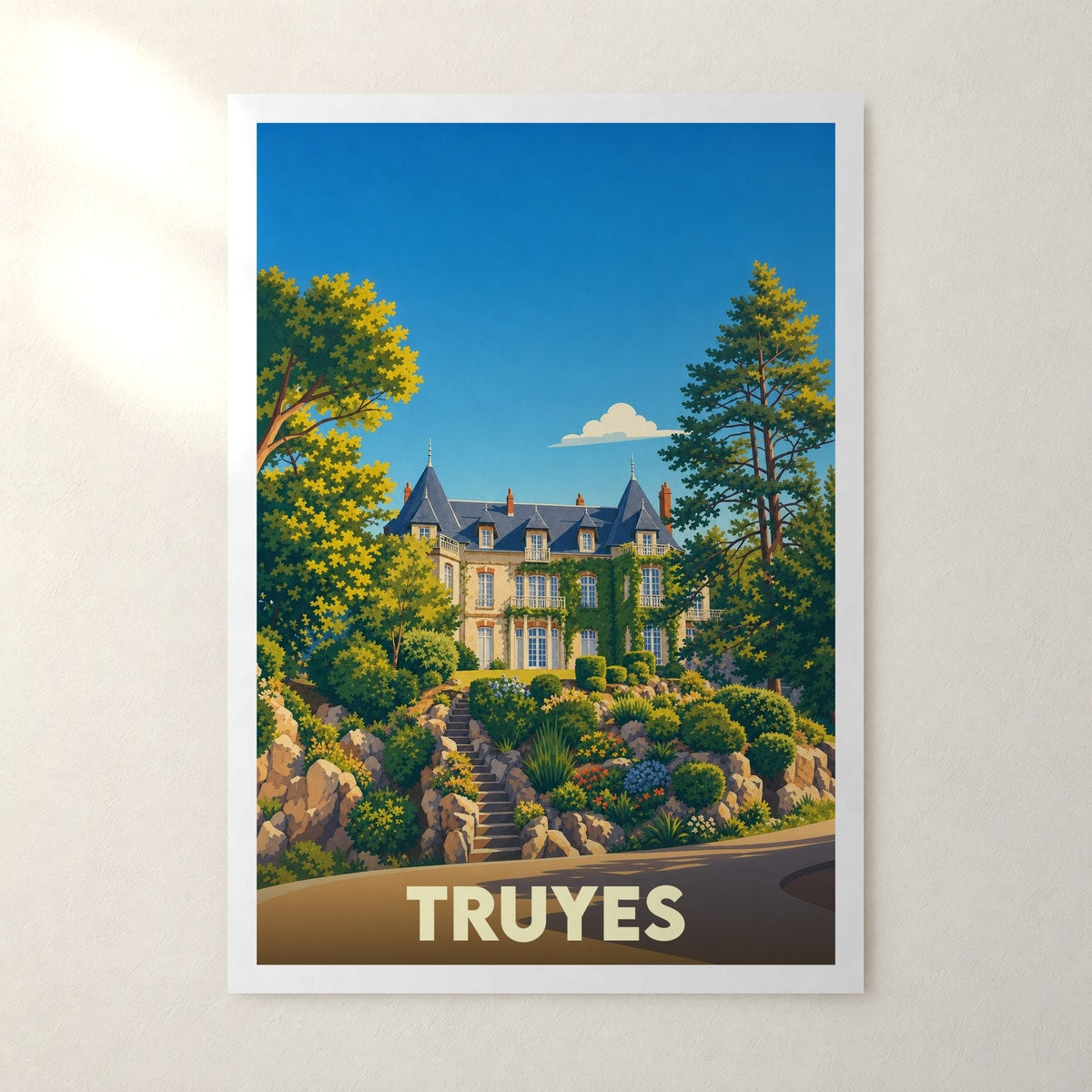 Affiche Truyes – sans cadre, accrochée au mur