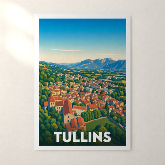 Affiche Tullins – sans cadre, accrochée au mur
