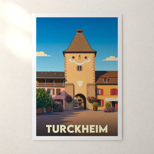 Affiche Turckheim – sans cadre, accrochée au mur