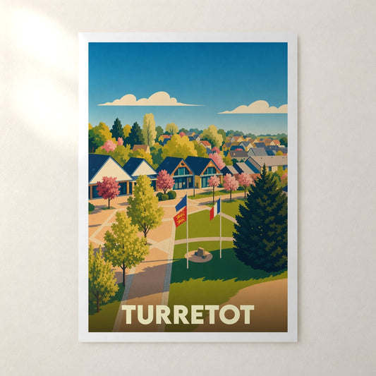 Affiche Turretot – sans cadre, accrochée au mur