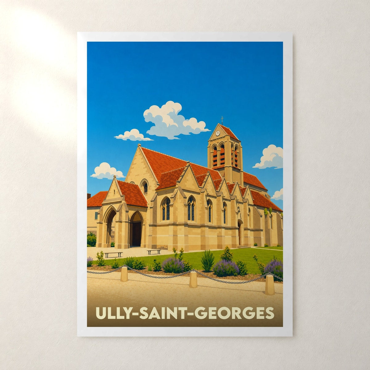 Affiche Ully-Saint-Georges – sans cadre, accrochée au mur