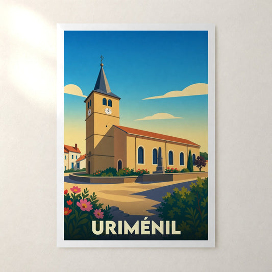 Affiche Uriménil – sans cadre, accrochée au mur