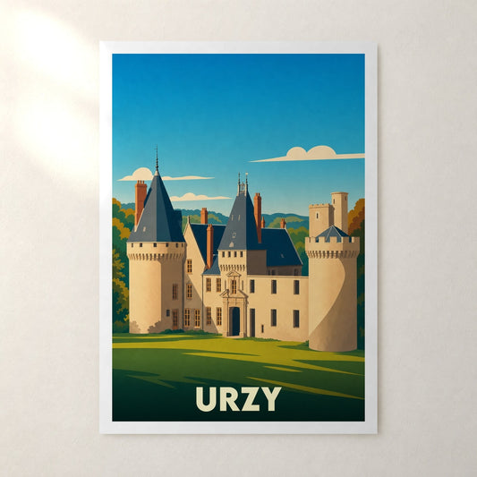 Affiche Urzy – sans cadre, accrochée au mur