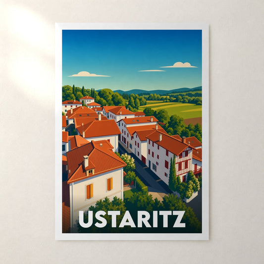 Affiche Ustaritz – sans cadre, accrochée au mur