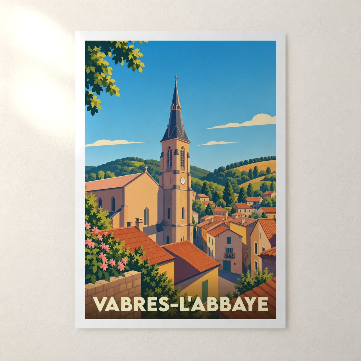 Affiche Vabres-l'Abbaye – sans cadre, accrochée au mur
