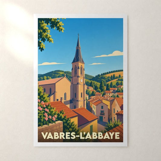 Affiche Vabres-l'Abbaye – sans cadre, accrochée au mur