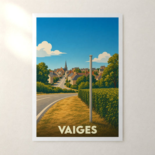 Affiche Vaiges – sans cadre, accrochée au mur