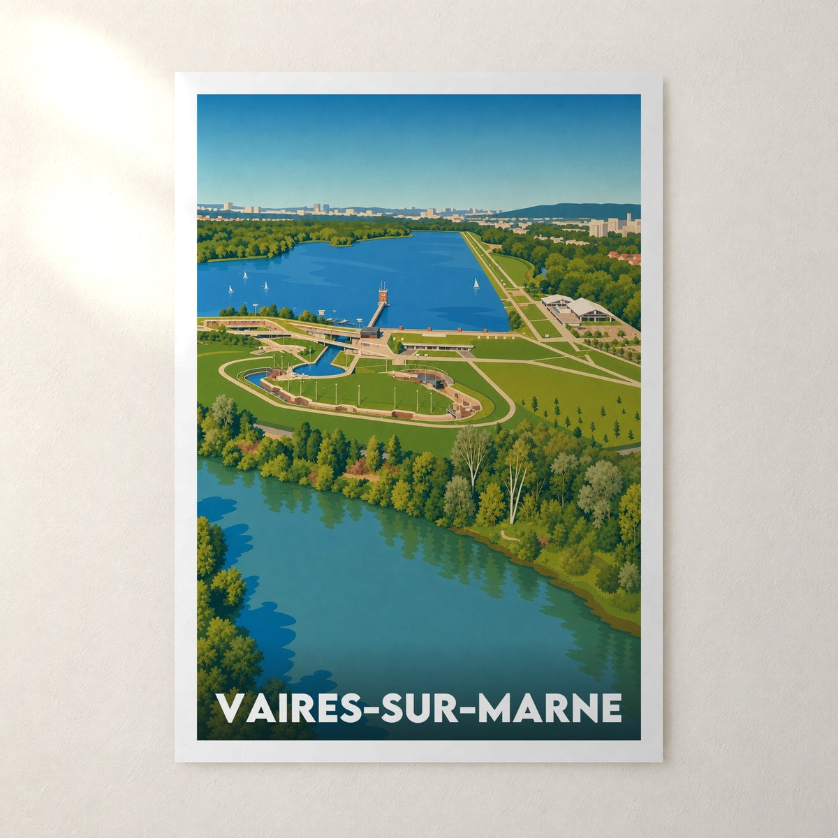 Affiche Vaires-sur-Marne – sans cadre, accrochée au mur