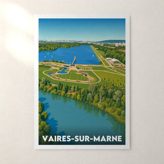 Affiche Vaires-sur-Marne – sans cadre, accrochée au mur