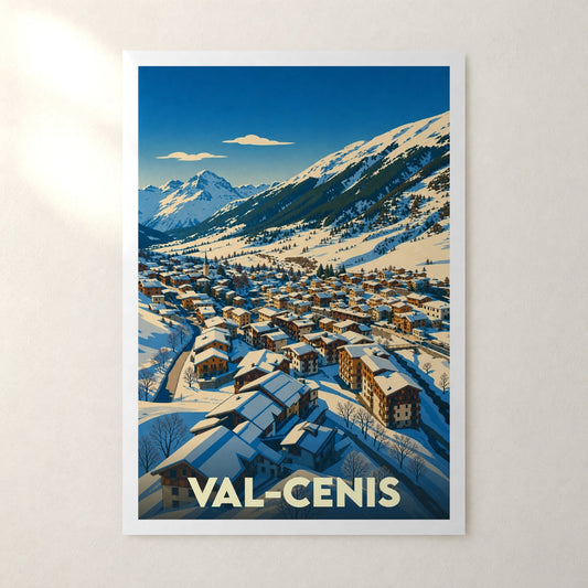 Affiche Val-Cenis – sans cadre, accrochée au mur
