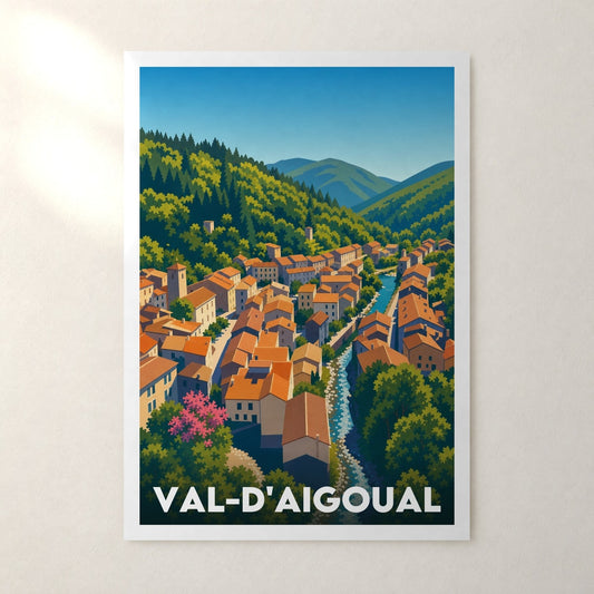 Affiche Val-d'Aigoual – sans cadre, accrochée au mur