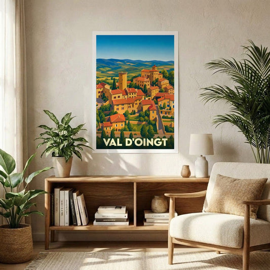 Affiche A1 (59,4 x 84,1 cm) Sans cadre souvenir de Val d'Oingt