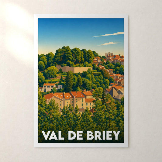 Affiche Val de Briey – sans cadre, accrochée au mur