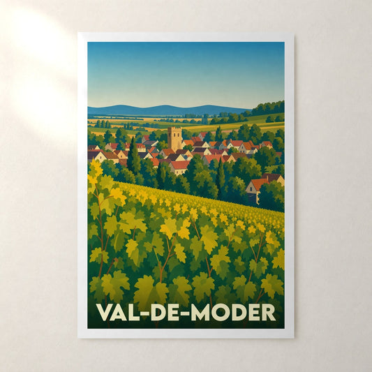 Affiche Val-de-Moder – sans cadre, accrochée au mur