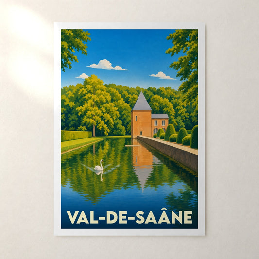 Affiche Val-de-Saâne – sans cadre, accrochée au mur