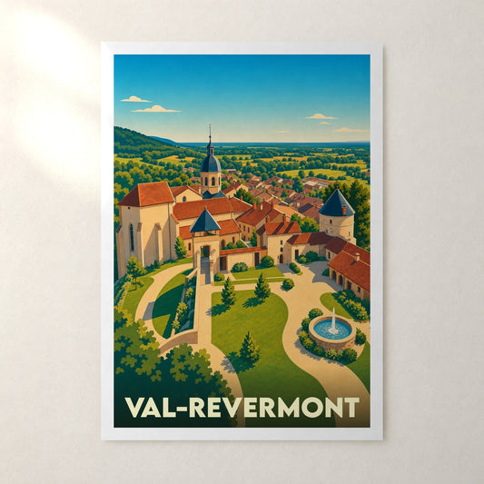 Affiche Val-Revermont – sans cadre, accrochée au mur