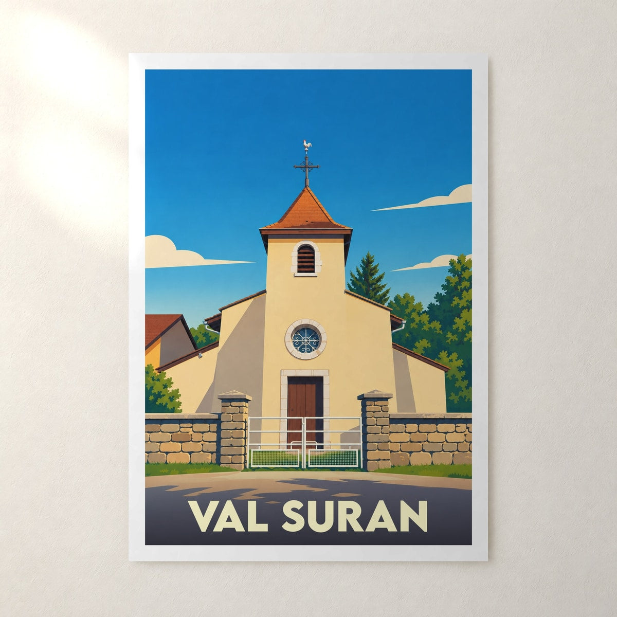 Affiche Val Suran – sans cadre, accrochée au mur