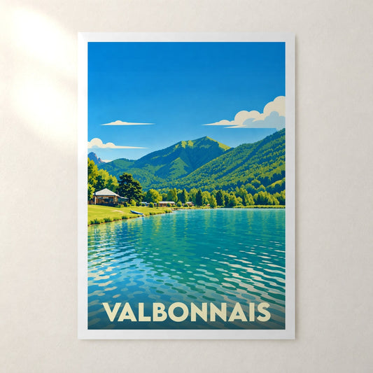 Affiche Valbonnais – sans cadre, accrochée au mur
