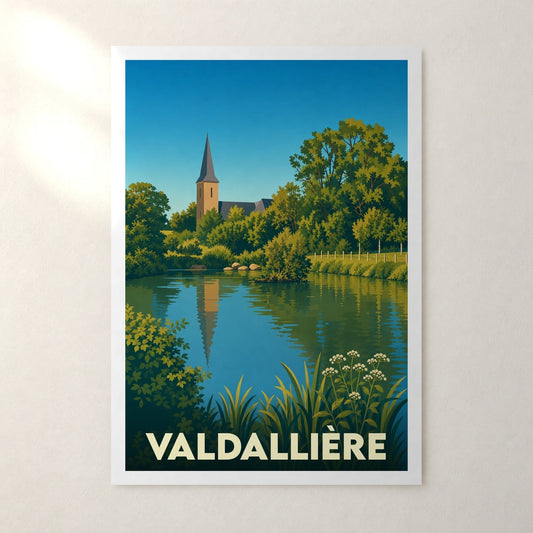 Affiche Valdallière – sans cadre, accrochée au mur