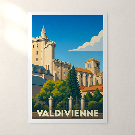 Affiche Valdivienne – sans cadre, accrochée au mur