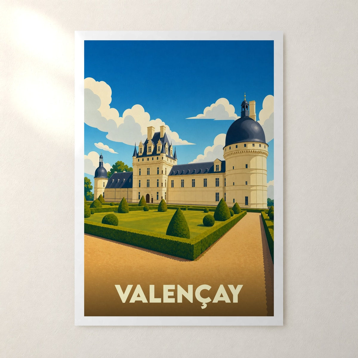 Affiche Valençay – sans cadre, accrochée au mur