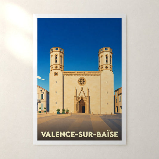 Affiche Valence-sur-Baïse – sans cadre, accrochée au mur