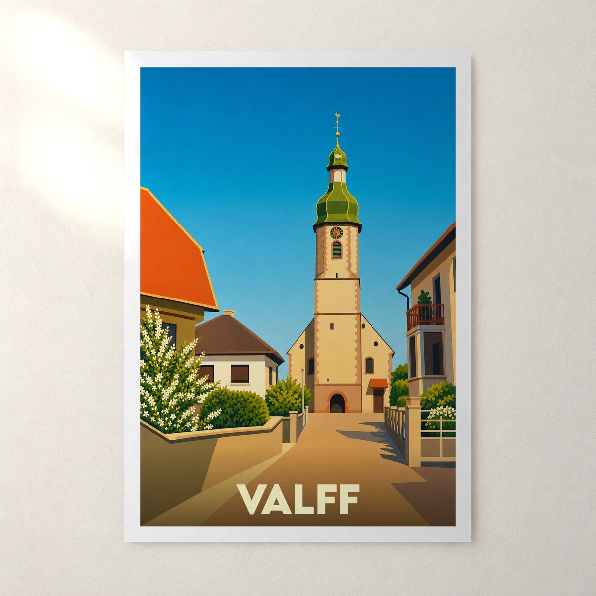Affiche Valff – sans cadre, accrochée au mur