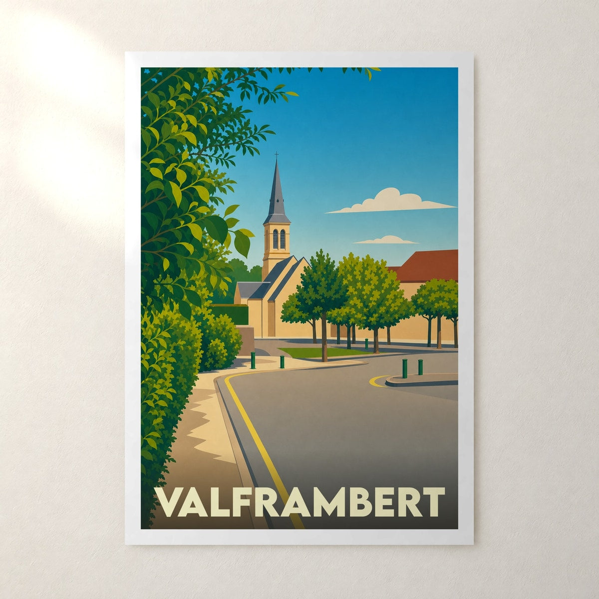 Affiche Valframbert – sans cadre, accrochée au mur